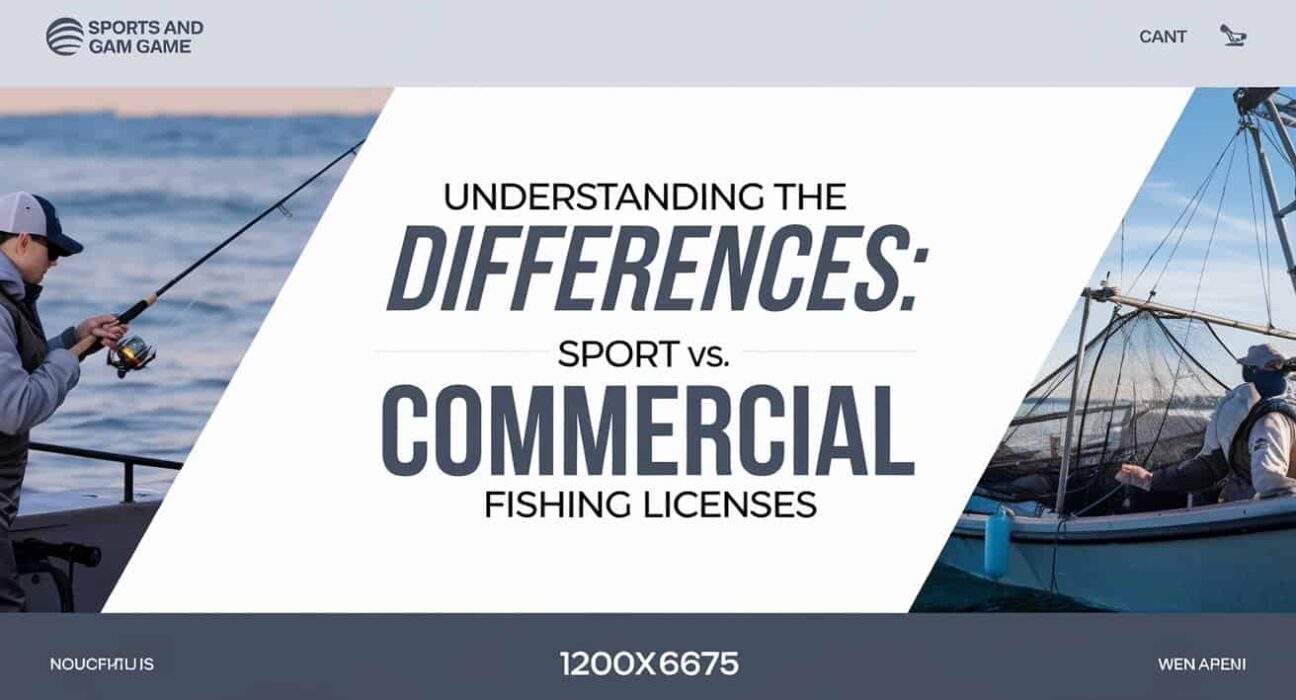 Understanding the Differences: Sports vs. Commercial Fishing Licenses