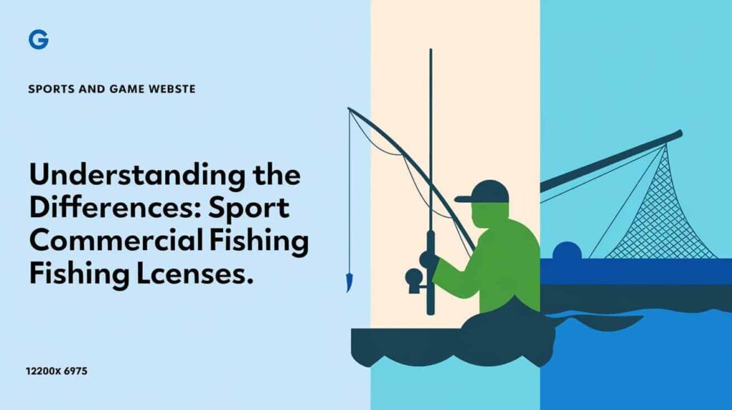 Understanding the Differences: Sports vs. Commercial Fishing Licenses