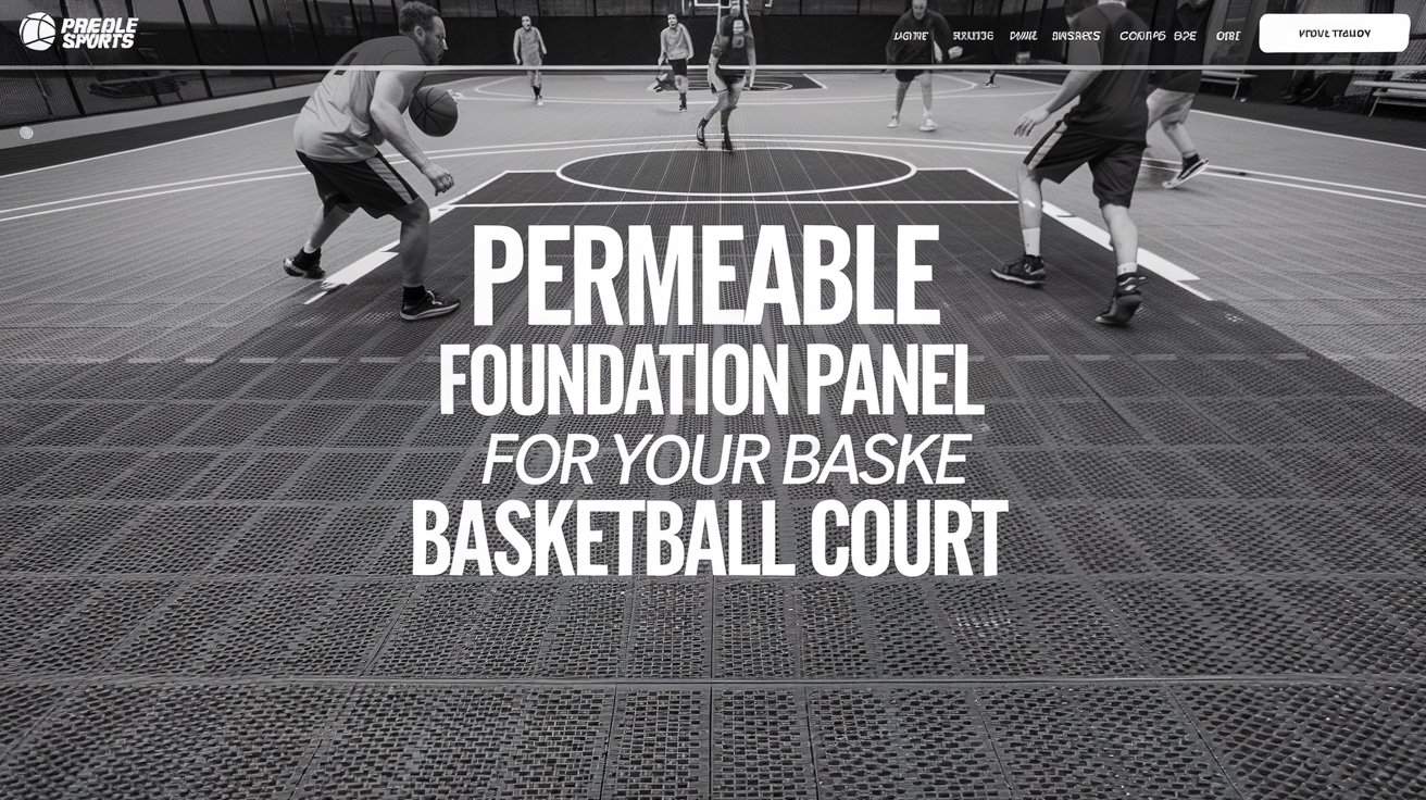 Permeable Foundation Panel for Your Basketball Court | VersaCourt