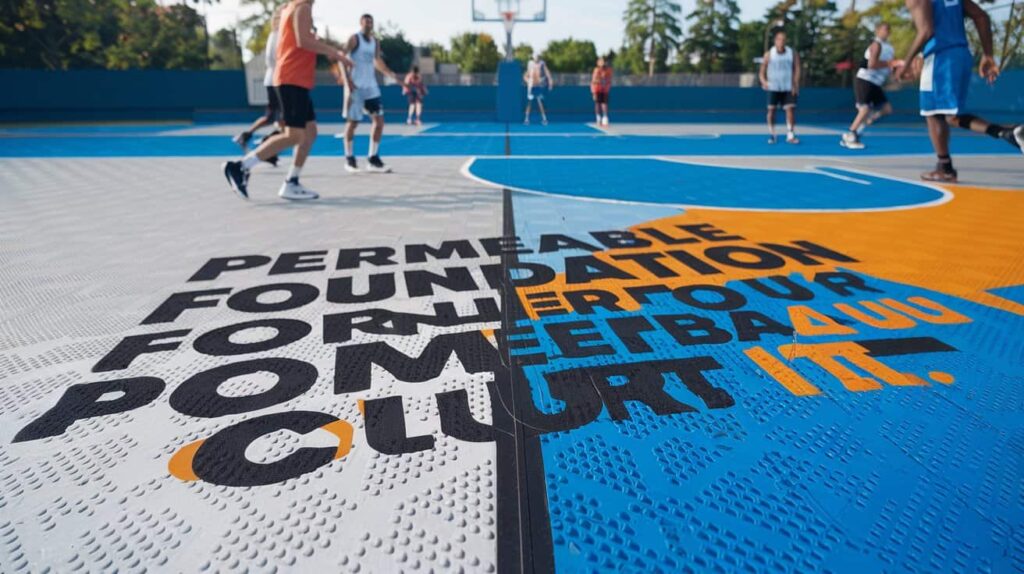 Permeable Foundation Panel for Your Basketball Court | VersaCourt